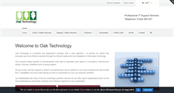 Desktop Screenshot of oaktechnology.co.uk